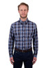 Front Thomas Cook Men’s Adrian Check Long Sleeve Cotton Shirt – 2 Pocket Workwear (T5W1115032)