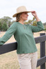 Image 6 of Thomas Cook WOMEN’S MAY LINEN LONG SLEEVE BLOUSE