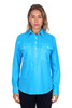 Image 2 of Hard Slog WOMEN'S SIA HALF PLACKET LONG SLEEVE SHIRT