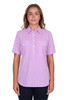 Image 6 of Hard Slog WOMEN'S GRACE HALF PLACKET SHORT SLEEVE SHIRT