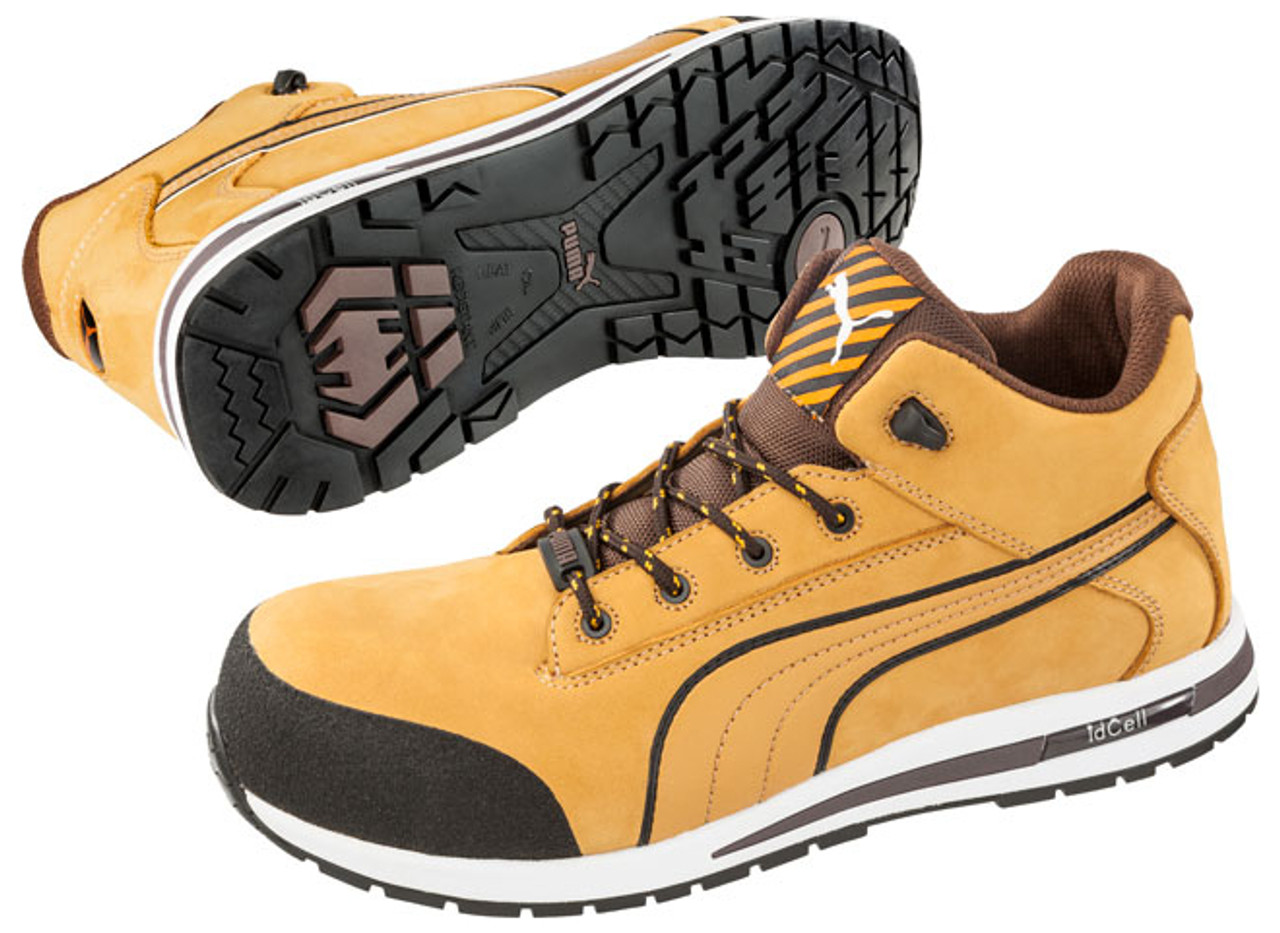 Puma Dash Lightweight Composite Toe Safety Shoes Wheat - Koolstuff ...