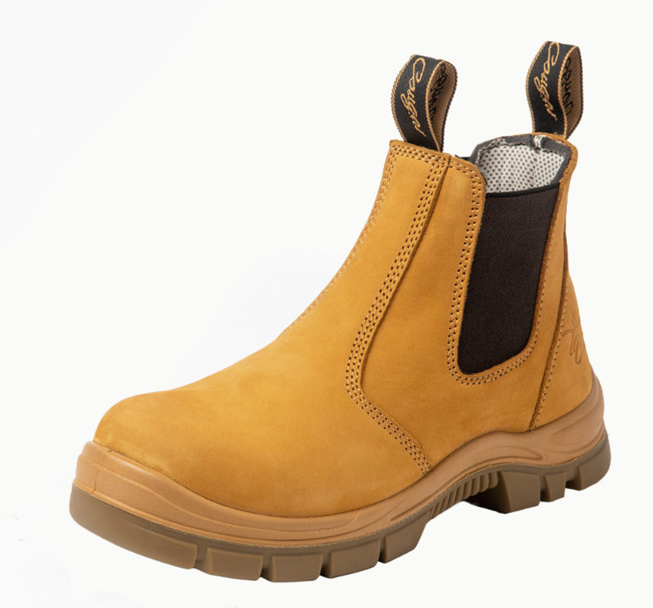 steel toe cap pull on boots