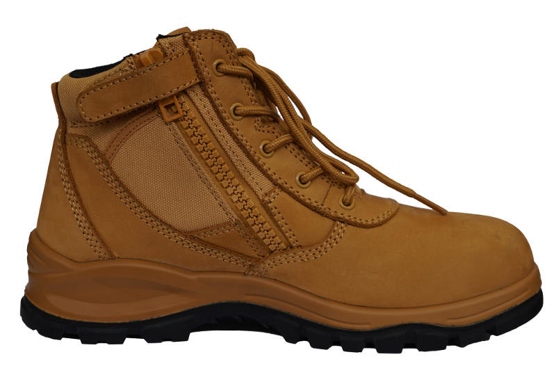 Otway Eureka Soft Toe Zip sided Work Boots in Wheat Koolstuff Australia