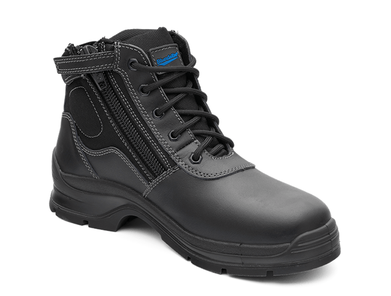 zip sided non safety boots