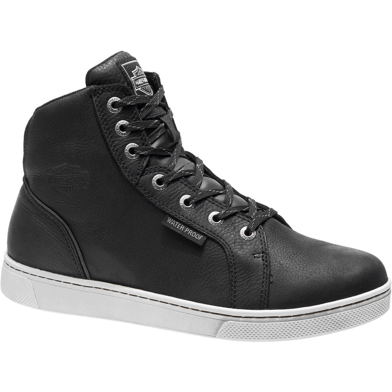 Harley Davidson Midlands Waterproof Riding Sneaker in Black and White ...