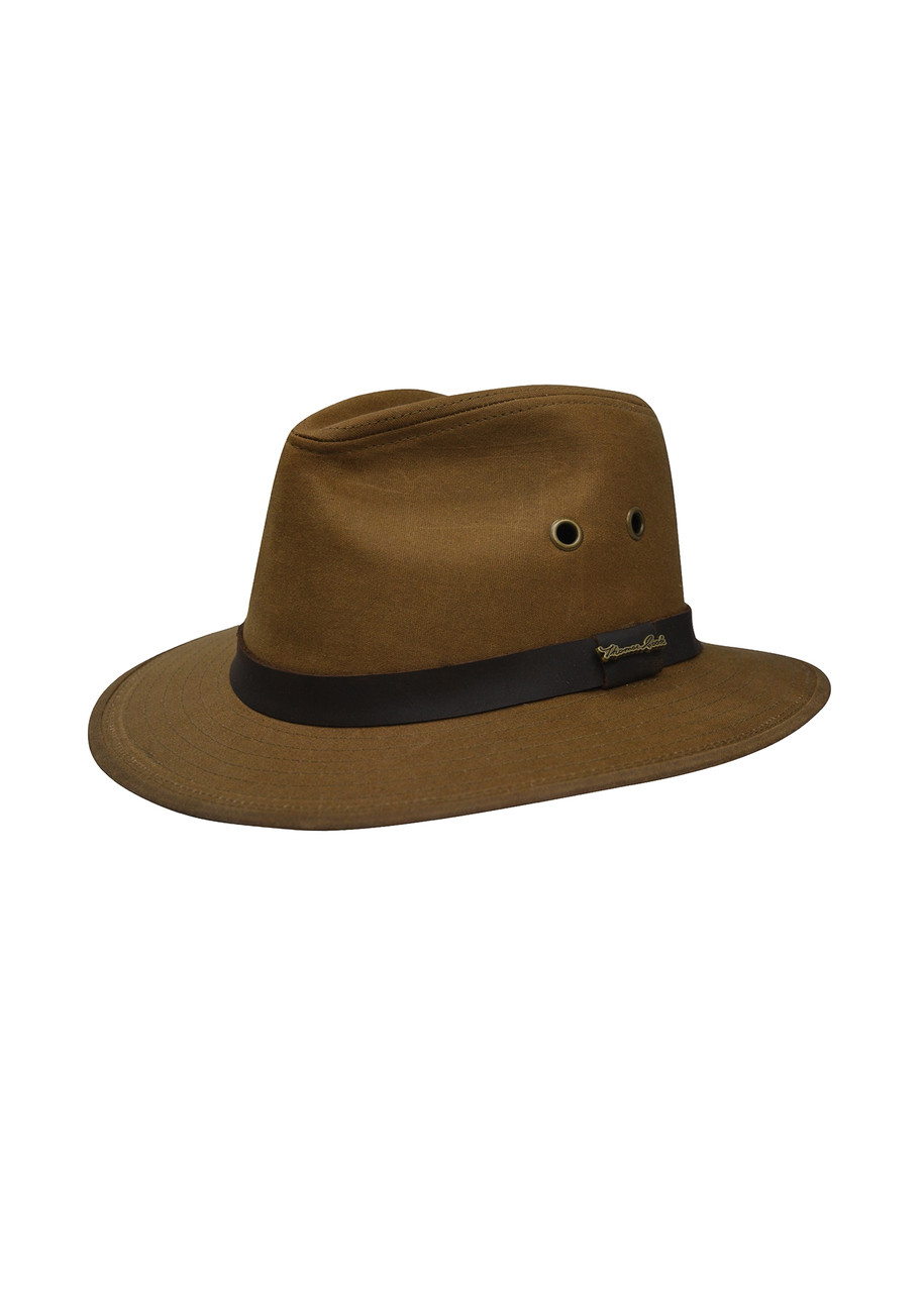 Thomas Cook Oilskin Hat Made From Cotton Waxed Oilskin in Camel ...