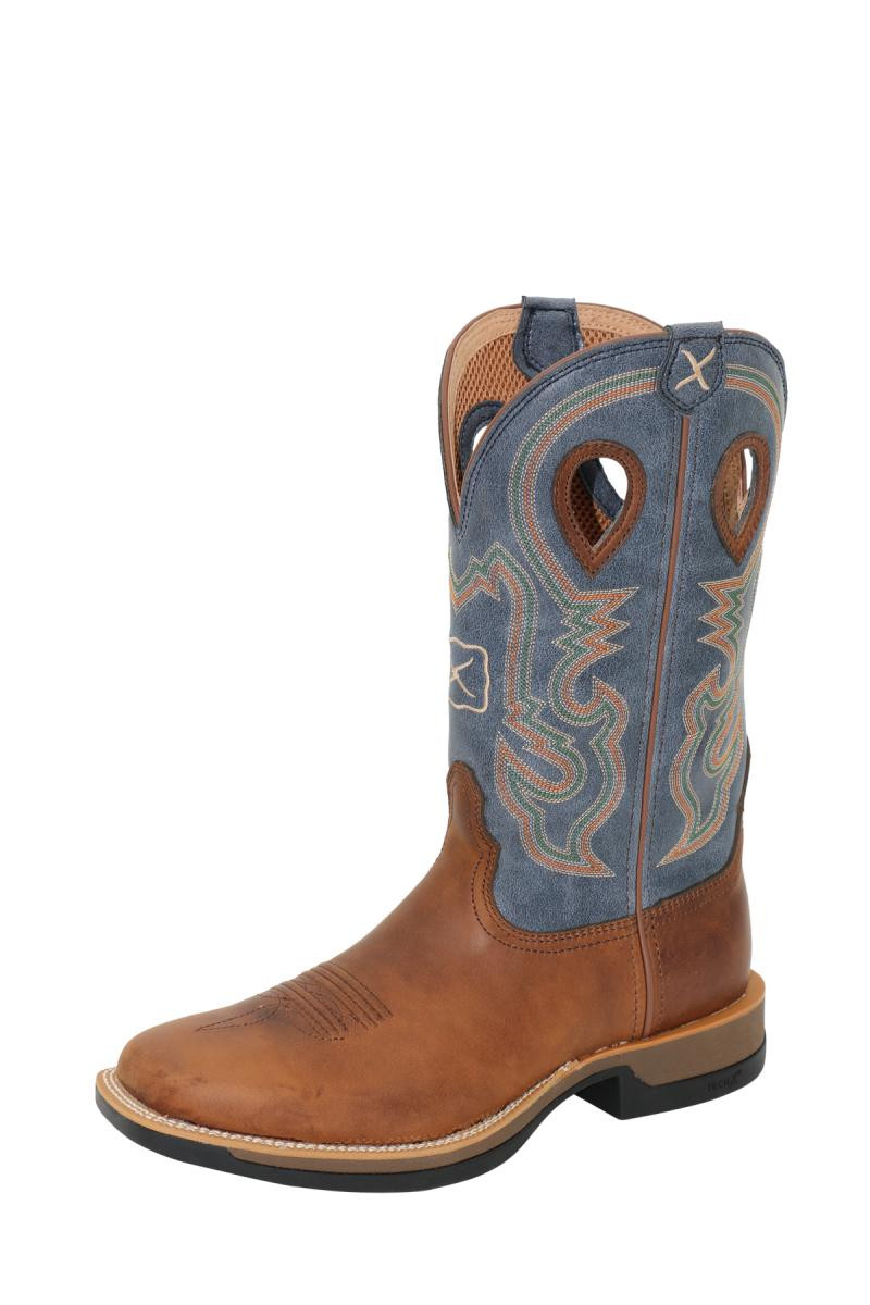 Twisted X Men's Comfort Western Work Boots - 11" K-Toe Full Grain Leather With Air-Mesh Lining