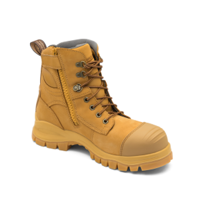 Blundstone 992 Wheat Premium Nubuck Lace Up Steel Cap Safety Boot (Blundstone 992)