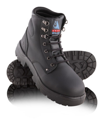 Steel Blue ARGYLE Nitrile Outsole Steel Cap Boots Black