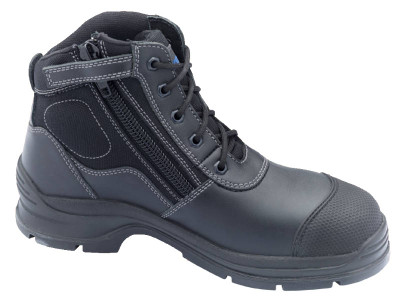 Blundstone Black Full Grain Leather Safety Lace Up Shoes