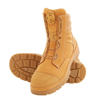 Steel Blue Southern Cross Spin FX Steel Cap Boots With Scuff Cap and BOA Laces- Wheat