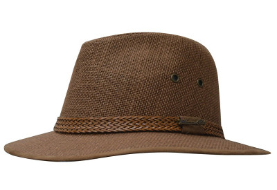 Thomas Cook Broome Linen Hat in Brown (TCP1932HAT)