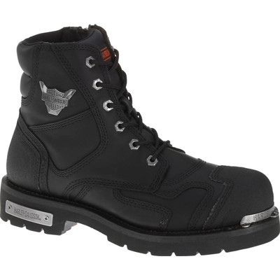 Harley Davidson Stealth Full Grain Leather Boots in Black (D91642 Black)