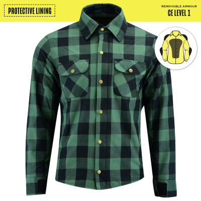 Johnny Reb Waratah Kevlar¬Æ Lined Protective Shirt In Forest Check (JRS10015)