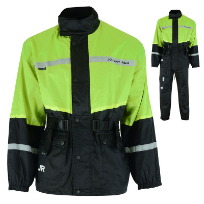 Johnny Reb Bogong II Waterproof Jacket and Pants Set in Black and Yellow (JRS10027)