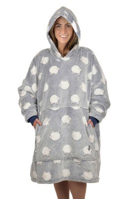 Thomas Cook Sheep Snuggle Hoodie in Grey and Blue (TCP2964SNU-GREYBLUE)