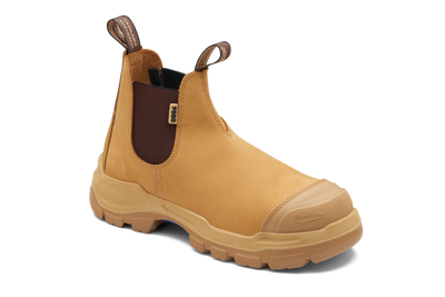 Blundstone 9000 Rotoflex Steel Toe Cap Pull On Safety Work Boots Wheat (9000)