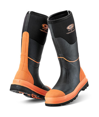 Grubs Ceramic 5.0 Insulated Waterproof Safety Boots in Orange and Black (SCER-000H)