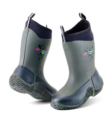 Grubs Muddies Icicles 5.0 Kids' Gumboots in Charcoal (SICE-444CK)