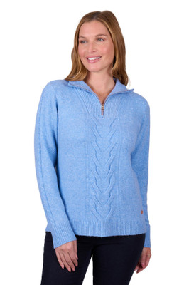 Image 1 of Thomas Cook WOMEN’S CLARA 1/4 ZIP KNIT JUMPER