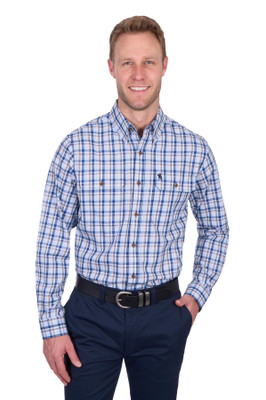 Image 1 of Thomas Cook MEN’S THOMAS CHECK 2-POCKET LONG SLEEVE SHIRT Image 1 of Thomas Cook MEN’S THOMAS CHECK 2-POCKET LONG SLEEVE SHIRT