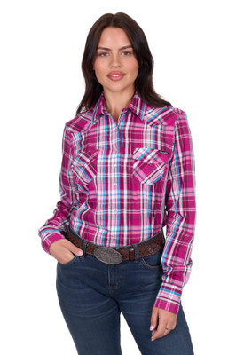 Image 1 of Wrangler WMNS MOLLY CHECK LS SHIRT