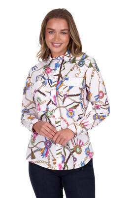Image 1 of Hard Slog WOMEN'S JOLIE FULL PLACKET LONG SLEEVE SHIRT