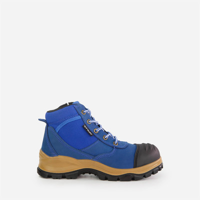 Otway Eureka Womens Steel Cap Zip sided Work Boots in True Blue (OW0110)