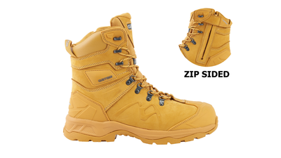 Gator Icewalk Freezer - Snow Boots in Wheat with Toe Cap Side Zip and Puncture Resistant Midsole (GIW0610)