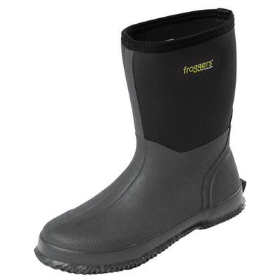 Froggers Scrub Gumboots, Mens Black (TCP18129 Black)