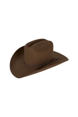 Wrangler Western Brodie Hat in Chestnut Wool Felt (X6W1961HAT)