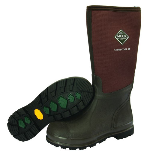 muck boots men's chore waterproof steel toe work boots