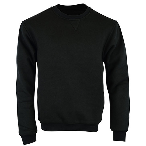Johnny Reb Hume Protective Fleece Crew Neck with KEVLAR® in Black Cotton (JRK10005)