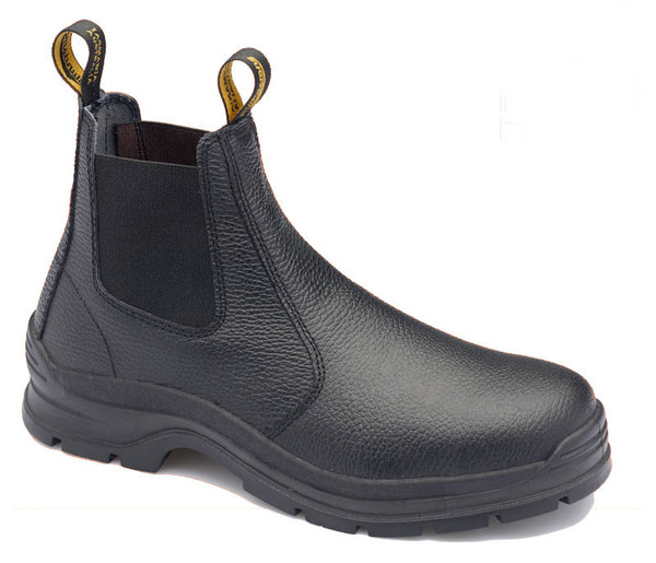 Blundstone 310 Black Rambler print leather elastic side Steel Cap safety boots