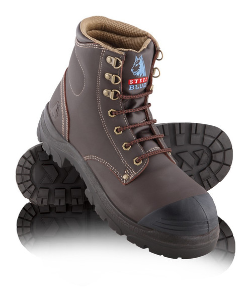 Steel Blue ARGYLE Nitrile Bump Cap Steel Toe Boots Whisky