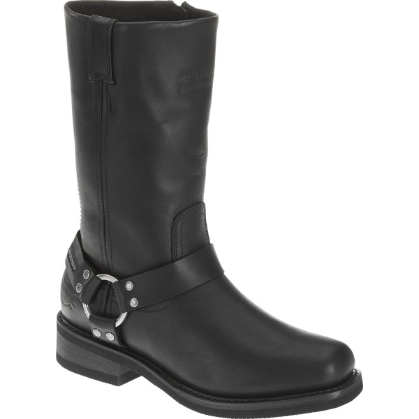 Harley Davidson Hustin Waterproof Full Grain Leather Riding Boots in Black (D95353 (WP) Black )