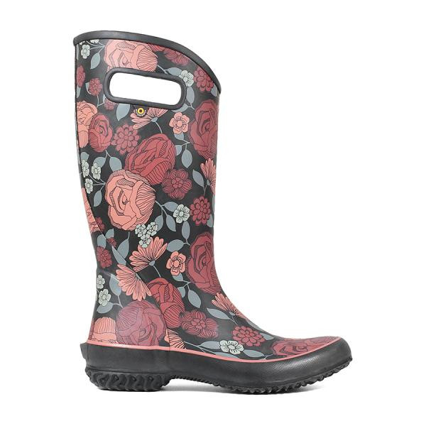 BOGS Rainboot Le Jardin Women's Soft Natural Rubber Gumboots in Cherry (972437-606)