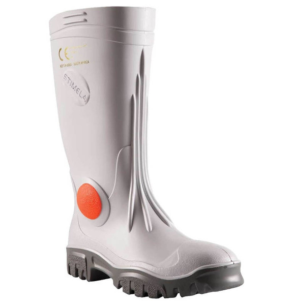 Stimela Executive Steel Toe Gumboots in White (FWG901)