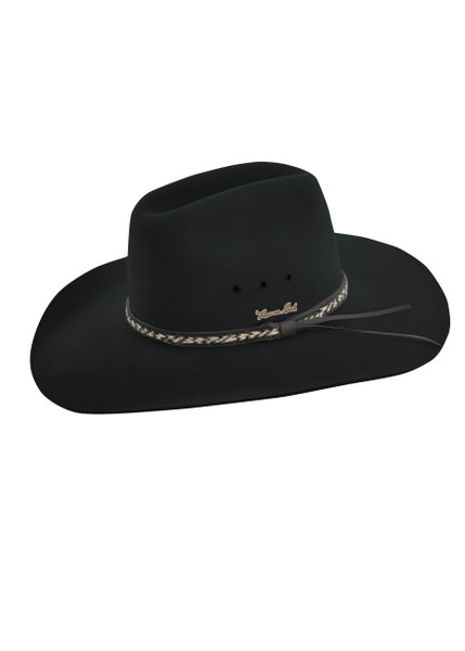 Thomas Cook Brumby Pure Fur Felt Hat in Black (TCP1912HAT BLK)
