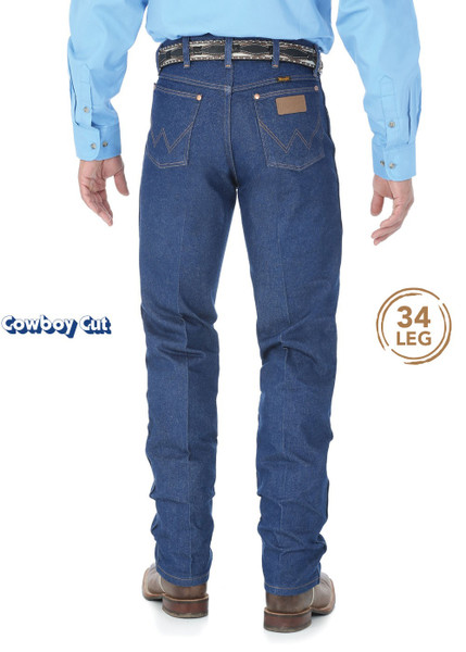 Wrangler Mens Cowboy Cut Original Fit Jeans 34 Leg (13MWZ34)