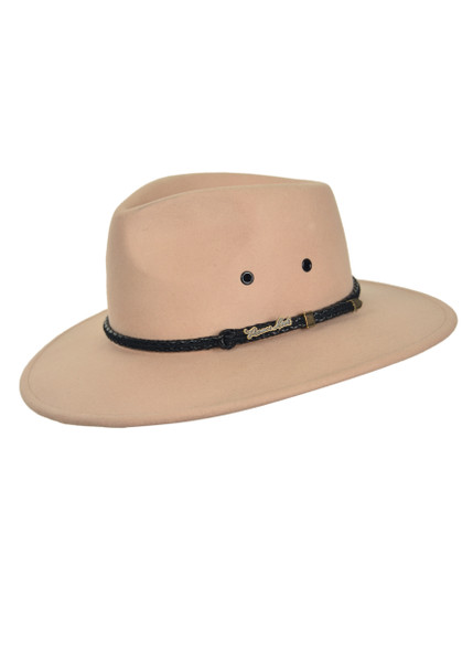 Thomas Cook Wanderer Crushable Wool Felt Hat in Light Cream (TCP1974002 LIGHTCREAM)