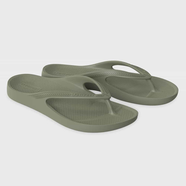 Lightfeet Arch Support Thongs Khaki (ARCHSUPPORTTHONG-KHAKI)