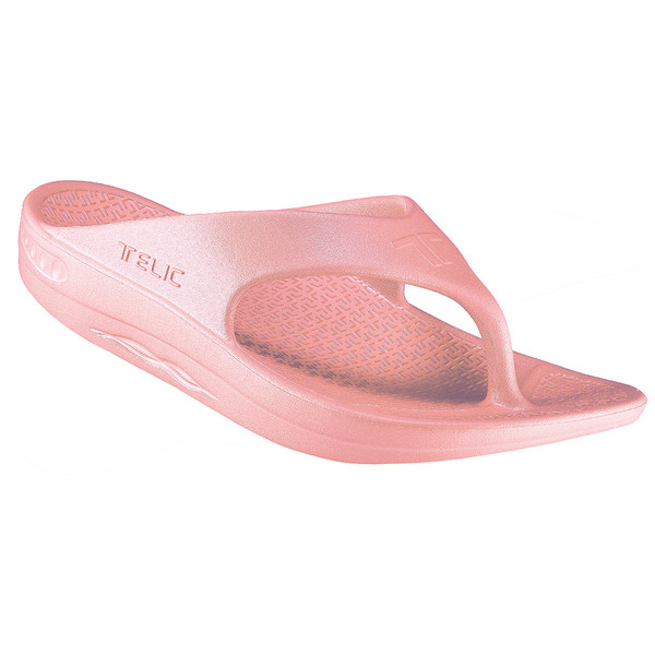 Telic Thongs Light Weight Shock Absorbing with Natural Arch Support in Rose Quartz (Telic Rose Quartz)