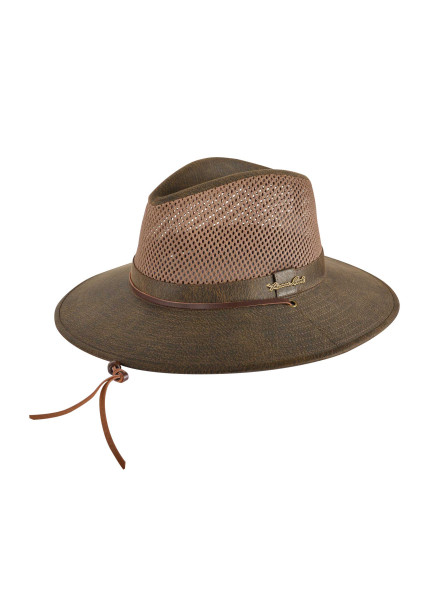 Thomas Cook Gibson Mesh Hat in Dark Brown (TCP1970HAT-DARKBROWN)