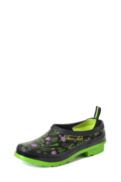 Thomas Cook Womens Kingston Insulated Waterproof Clogs in Black and Lime (T3W28410 BLACK/LIME)