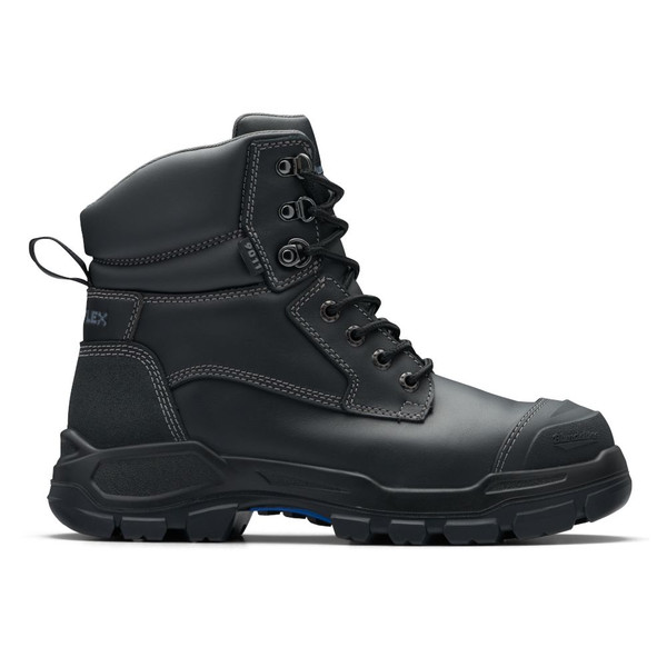 Side View Blundstone 9011 Rotoflex Steel Toe Cap Safety Work Boots Black (9011)