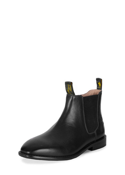 Thomas Cook Kids Trent Boots in Black Leather (TCP38016-BLACK)