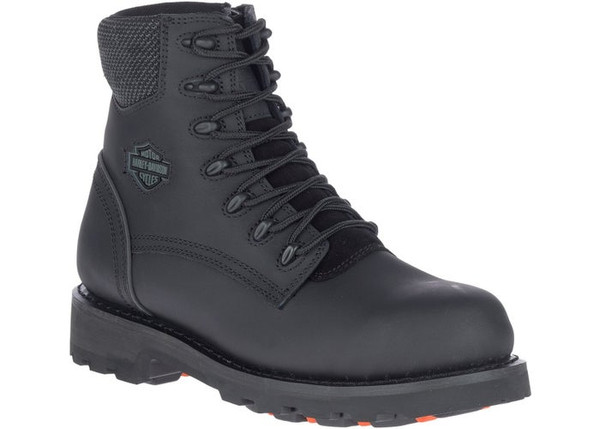Harley-Davidson Landers Zip Sided Full Grain Waterproof Leather Motorcycle Boots (D93791)