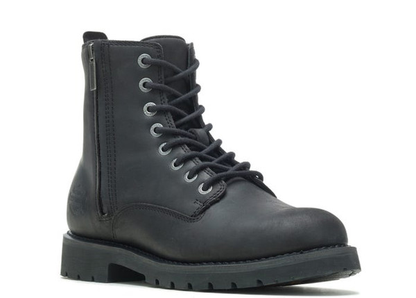 Harley-Davidson Winslow Zip Sided Lace Up Motorcycle Boots in Black (D55002)