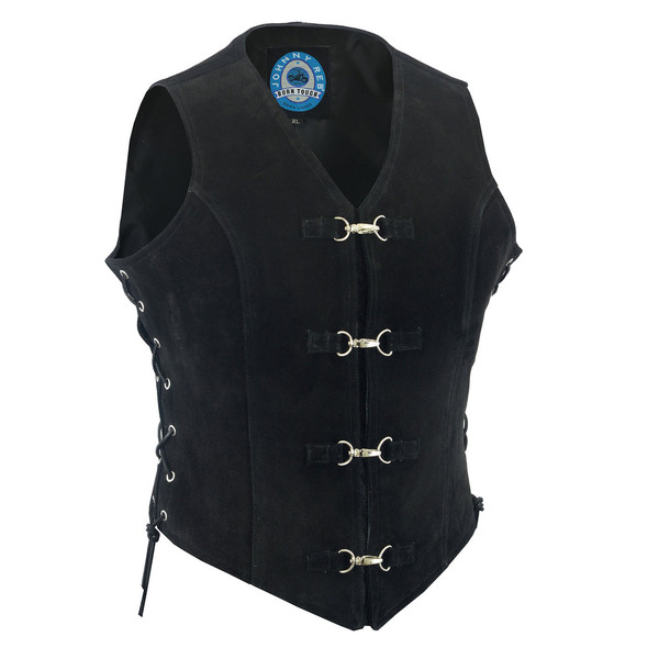 Johnny Reb Kiewa Women's Suede Vest Black (JRV10005 )